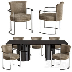 Table _ Chair - Fendi Casa Dining Table 