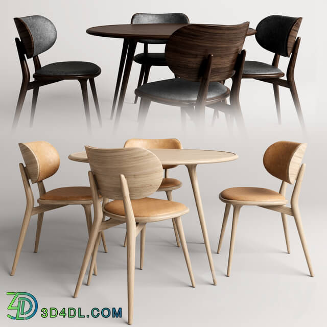 Table _ Chair - Mater-The dining chair with accent dining table