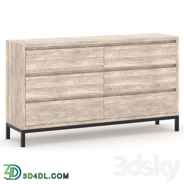 Sideboard _ Chest of drawer - Chest on a metal frame