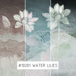Creativille Wallpapers Water lilies 10201 