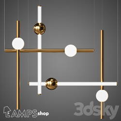 Ceiling light - PDL2093 Chandelier Metal Luminous Ball 