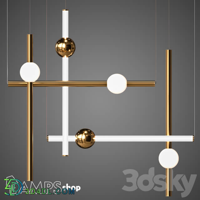 Ceiling light - PDL2093 Chandelier Metal Luminous Ball