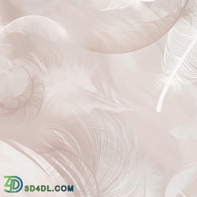 Wall covering - Creativille _ Wallpapers _ Flying feathers 400050