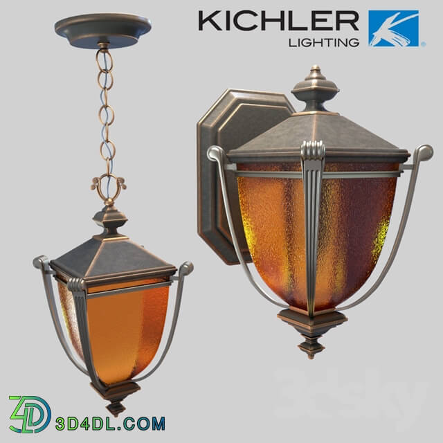 Street lighting - KICHLER LIGHTING 49106RZ WARNER PARK