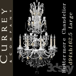 Ceiling light - Chandelier Currey company Buttermere Chandelier Large 