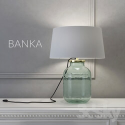Table lamp - The lamp in the form of banks 