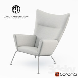 Arm chair - Carl Hansen - CH445 - Wing Chair 