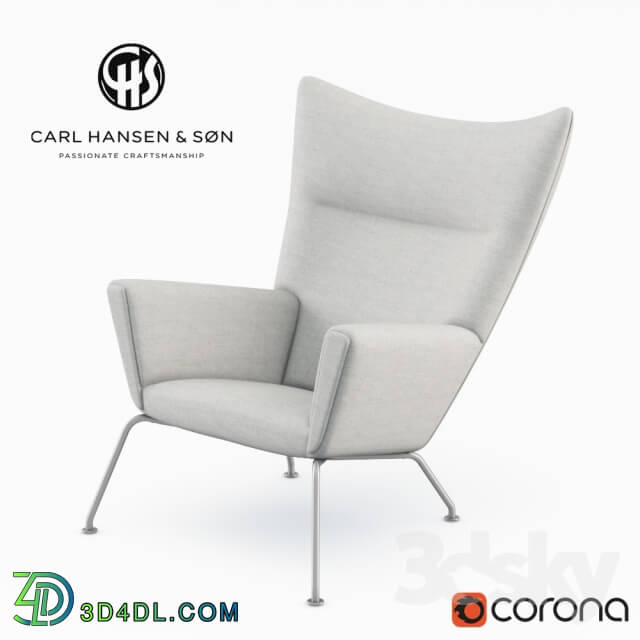 Arm chair - Carl Hansen - CH445 - Wing Chair