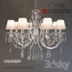 Ceiling light - Chandelier Colosseo80314-8W Clementina Chrome 