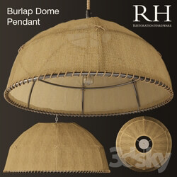 Ceiling light - Burlap Dome Pendant 