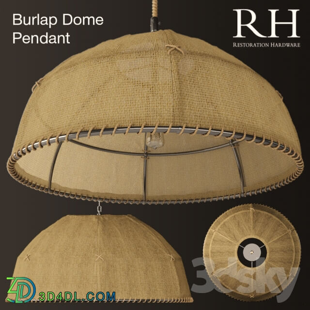 Ceiling light - Burlap Dome Pendant