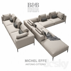 Sofa - B _amp_ B ITALIA MICHEL EFFE 2 sofas 