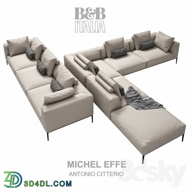 Sofa - B _amp_ B ITALIA MICHEL EFFE 2 sofas