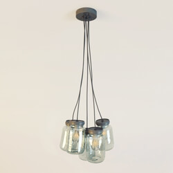 Ceiling light - POTTERY BARN _ EXETER 5-JAR PENDANT 