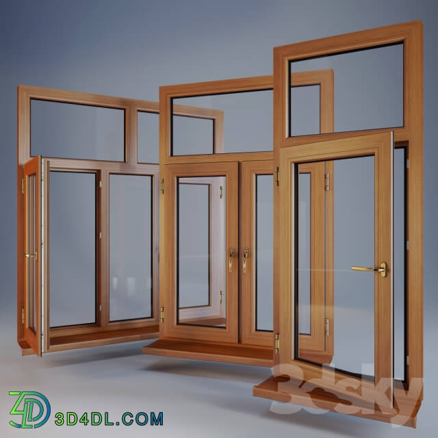 Doors - PLASTIC WINDOWS WOOD