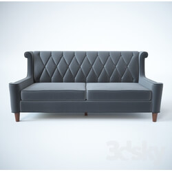 Sofa - Armen Living Barrister Gray Velvet Sofa 