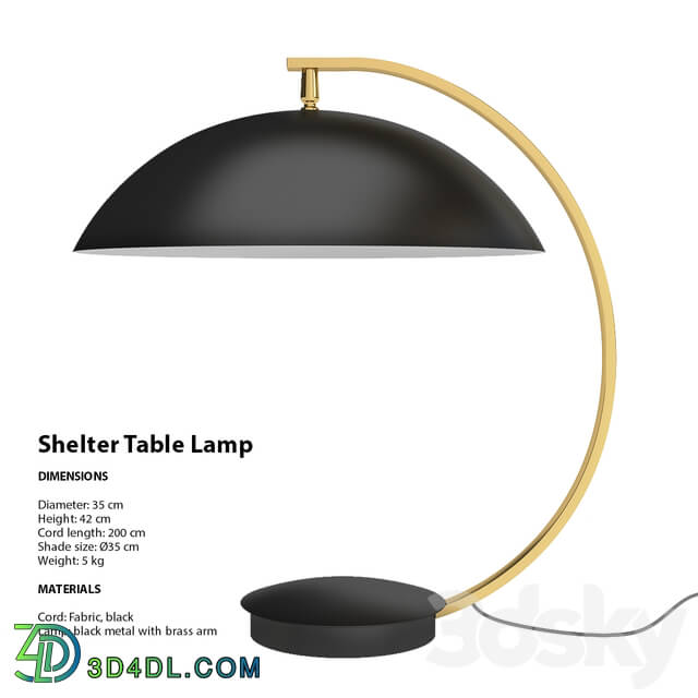 Table lamp - Shelter table lamp