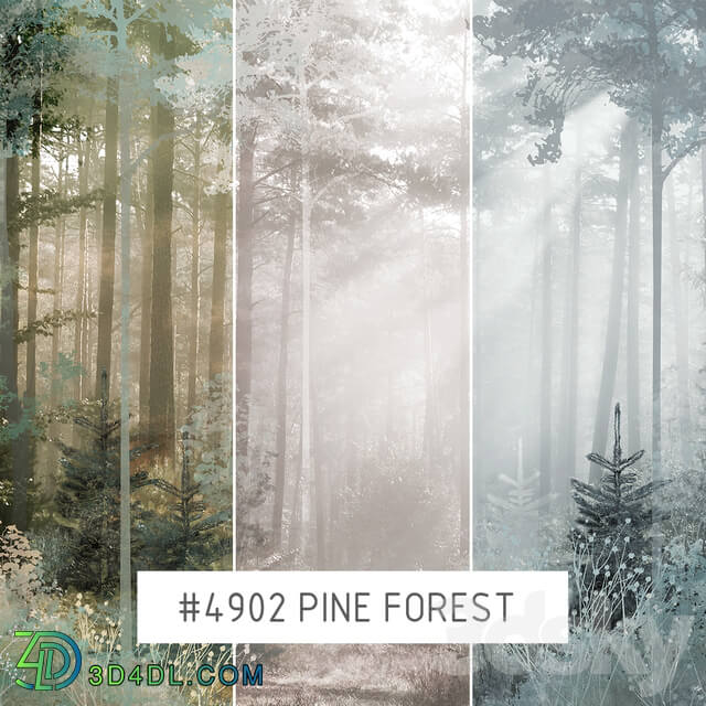 Wall covering - Creativille _ Wallpapers _ Pine forest 4902
