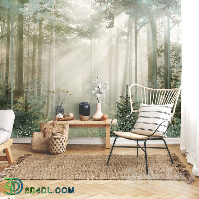 Wall covering - Creativille _ Wallpapers _ Pine forest 4902