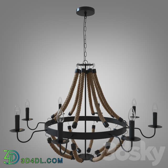 Ceiling light - Hanging chandelier MARSIGLIA A8956LM-8BK