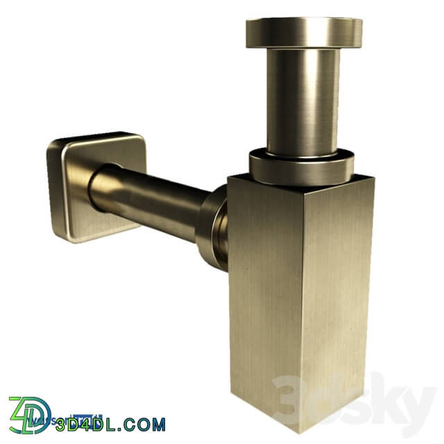 Miscellaneous - A096 Siphon for sink_light bronze_OM