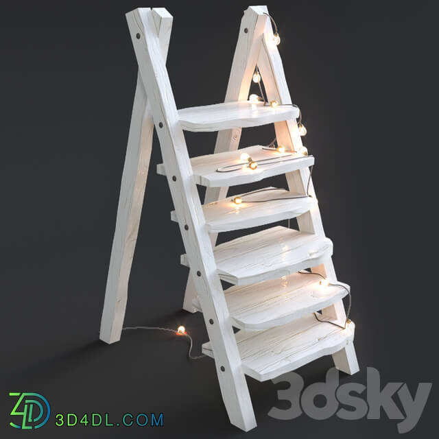 Miscellaneous - Decorative staircase with garlands