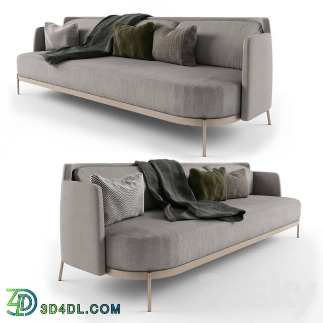 Sofa - Minotti tape sofa gray