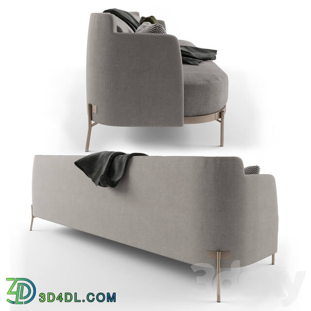 Sofa - Minotti tape sofa gray