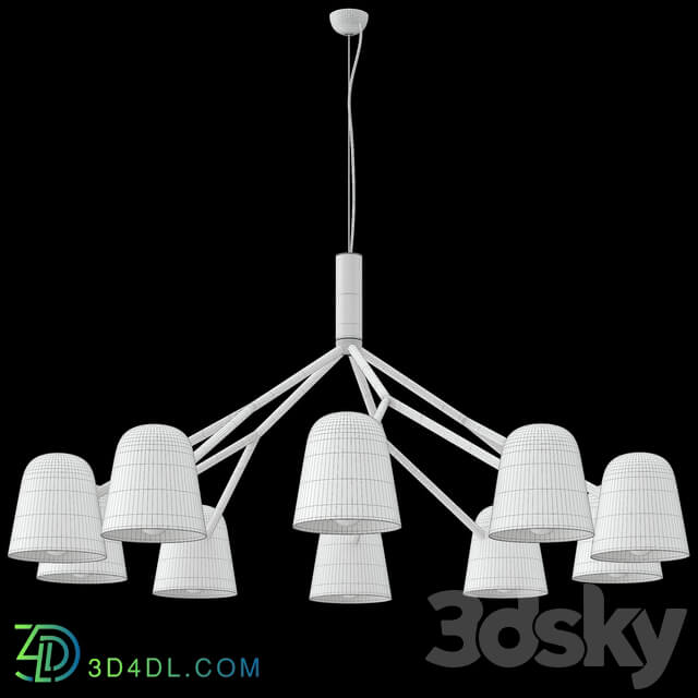 Ceiling light - ENRIQUE SP10 BLACK _ WHITE