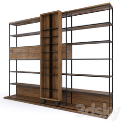 Wardrobe _ Display cabinets - Bookcase Literatura Open by Punt Moble. 