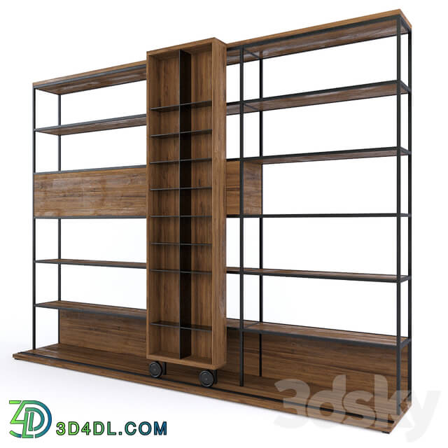 Wardrobe _ Display cabinets - Bookcase Literatura Open by Punt Moble.