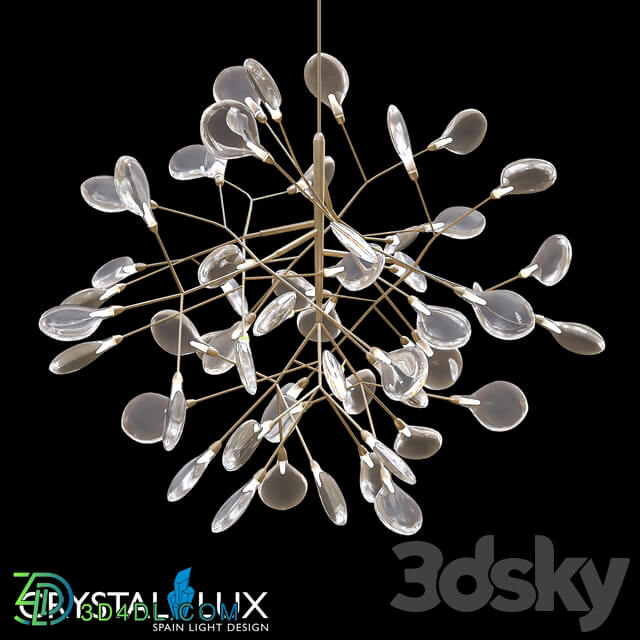 Ceiling light - Evita Sp36 Gold _ Transparent