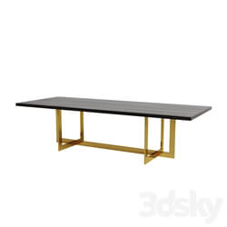 Table - Linear Rectangular Dining Table Rh 