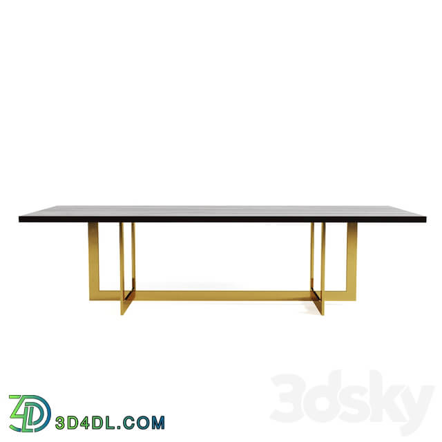 Table - Linear Rectangular Dining Table Rh