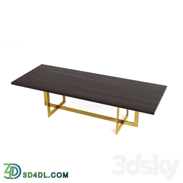 Table - Linear Rectangular Dining Table Rh