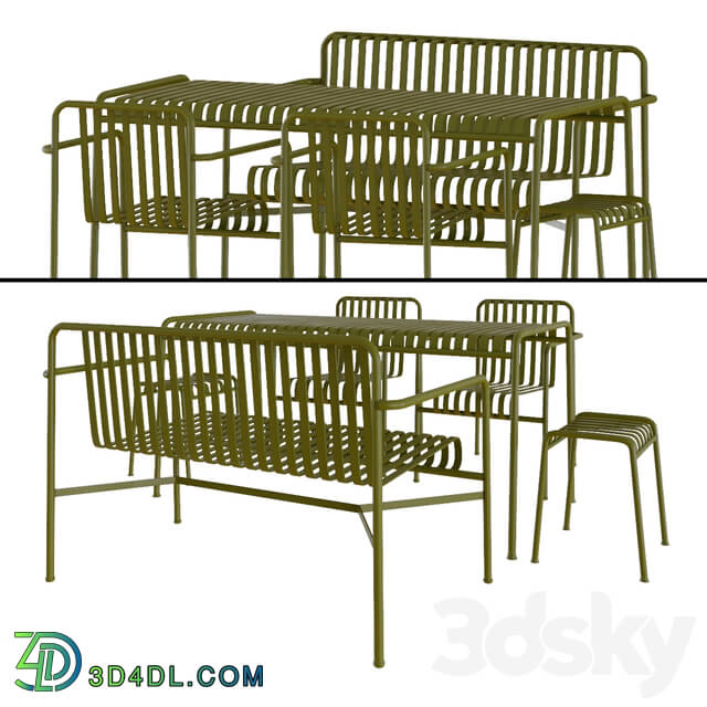 Table _ Chair - Hay palissade dining table and chairs