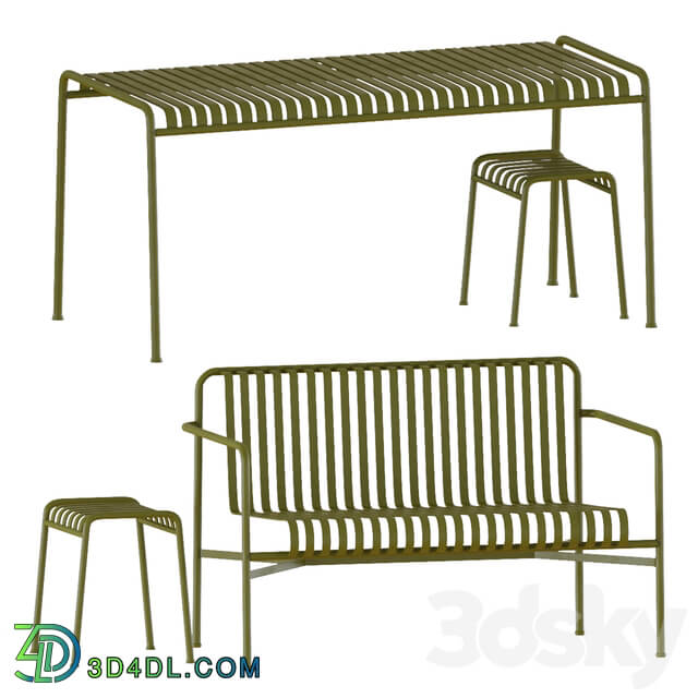 Table _ Chair - Hay palissade dining table and chairs