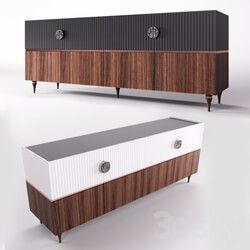 Sideboard _ Chest of drawer - Dogtas montana konsol black and white 