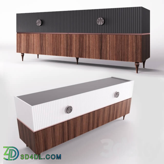 Sideboard _ Chest of drawer - Dogtas montana konsol black and white