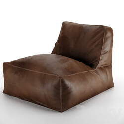 Arm chair - Frameless lounge chair leather 