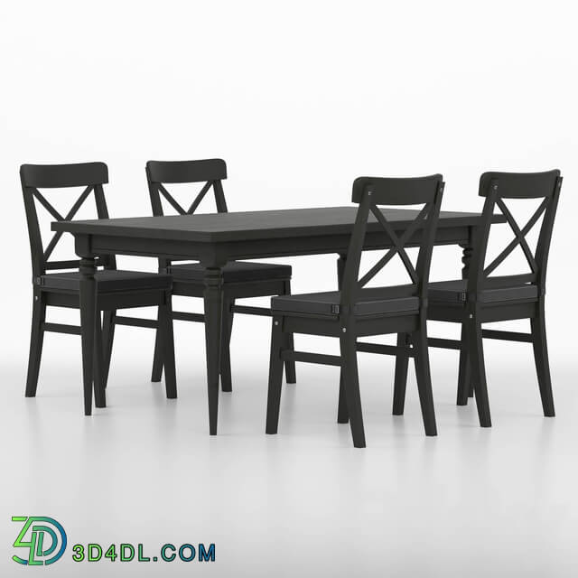 Table _ Chair - Ikea Ingolf Chair black