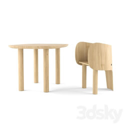 Table _ Chair - Marc Venot Elephant Chair and Table 