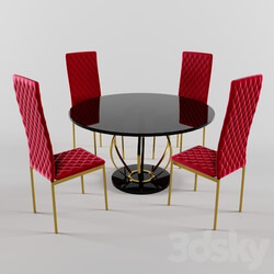 Table _ Chair - Dining Table Set 