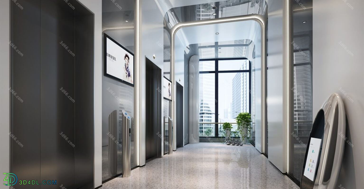 3D66 2019 Elevator Lobby & Aisle (002)