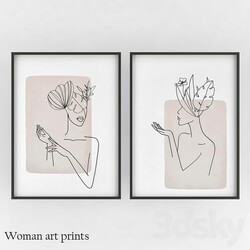 Frame - Woman art prints 