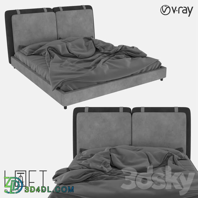 Bed - Bed LoftDesigne 32000 model