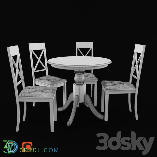 Table _ Chair - Dining Table Set