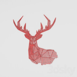 Other decorative objects - Deer line art 