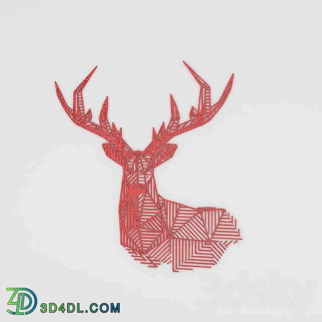 Other decorative objects - Deer line art