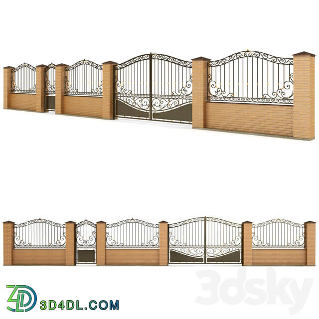 Other architectural elements - Gate fence gate